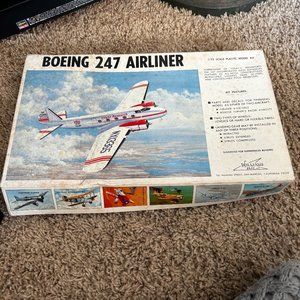 William Bros. model kit Boeing 247 Airliner plane 1/72 sealed parts